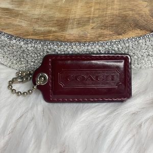 Dark Red used  Coach Tag!